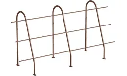 Ограждение кровельное со снегозадержателем ОКС-h1200х3000 мм (3005) купить в краснодаре