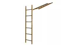 Лестница кровельная стеновая МП дл. 1860 мм без кронштейнов (8004)