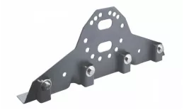 Кронштейн для профиля до 50 мм RAL 9006 бело-алюминиевый купить в краснодаре