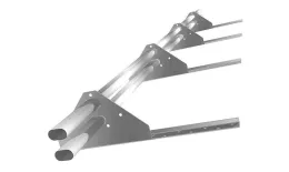 Снегозадержатель трубчатый для керамической черепицы Стандарт 3м(профиль до 50мм) оцинкованный купить в краснодаре