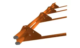 Снегозадержатель трубчатый на сендвич-панель/профнастил Стандарт RAL 2004 3м купить в краснодаре