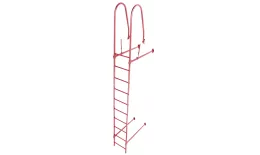Лестница стеновая Grand Line RAL 3018 2,76м купить в краснодаре