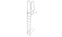 Лестница стеновая Grand Line Zn 2,76м купить в краснодаре