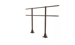 Ограждение кровельное для парапета на плоскую кровлю 8017(2,0х1,2м) купить в краснодаре