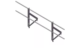 Ограждение кровельное Optima 0,65х2м RAL 8017 купить в краснодаре