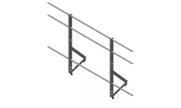 Ограждение кровельное Optima 1,2х2м RAL 8017 купить в краснодаре