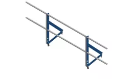 Ограждение кровельное на фальц Optima 0,65х2м RAL 5005 купить в краснодаре