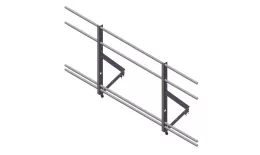 Ограждение кровельное со снегозадерж. Optima 0,9х2м RAL8017 купить в краснодаре