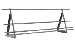 Ограждение кровельное со снегозадержателем Optima 0,65х2м RAL 7004 купить в краснодаре