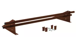 Снегозадержатель трубчатый для фальцевой кровли Optima RAL 8004 1м купить в краснодаре