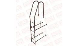 Лестница фасадная BORGE 1,8м, комплект, верхняя секция, коричневый шоколад (RAL 8017) купить в краснодаре