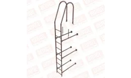 Лестница фасадная BORGE 2,7м, комплект, верхняя секция, коричневый шоколад (RAL 8017) купить в краснодаре