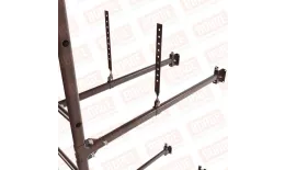 Лестница фасадная BORGE 2,7м, комплект, верхняя секция, коричневый шоколад (RAL 8017) купить в краснодаре