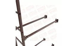 Лестница фасадная BORGE 1,8м, комплект, нижняя секция, коричневый шоколад (RAL 8017) купить в краснодаре