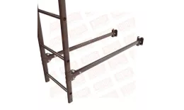 Лестница фасадная BORGE 1,8м, комплект, нижняя секция, коричневый шоколад (RAL 8017) купить в краснодаре