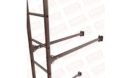 Лестница фасадная BORGE 2,7м, комплект, нижняя секция, коричневый шоколад (RAL 8017) купить в краснодаре