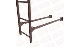 Лестница фасадная BORGE 2,7м, комплект, нижняя секция, коричневый шоколад (RAL 8017) купить в краснодаре