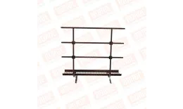 Мостик переходной с ограждением BORGE Н-120см, 1,5м, для фальцевой кровли, коричневый шоколад (RAL 8017) купить в краснодаре