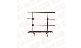 Мостик переходной с ограждением BORGE Н-120см, 1,5м, коричневый шоколад (RAL 8017) купить в краснодаре