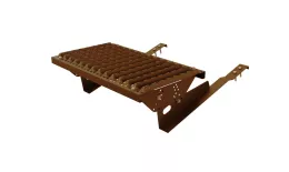 Ступень кровельная BORGE, для композитной черепицы, коричневый шоколад (RAL 8017) купить в краснодаре