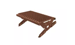 Ступень кровельная BORGE, для фальцевой кровли, коричневый шоколад