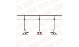 Ограждение кровельное BORGE H-120см, 3м, для параллельного фальца, коричневый шоколад (RAL 8017) купить в краснодаре