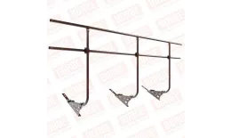 Ограждение кровельное BORGE H-120см, 3м, для композитной черепицы, коричневый шоколад (RAL 8017) купить в краснодаре