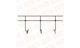 Ограждение кровельное BORGE H-120см, 3м, для композитной черепицы, коричневый шоколад (RAL 8017) купить в краснодаре