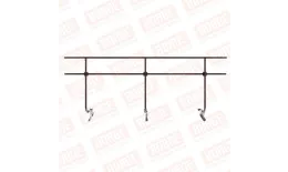 Ограждение кровельное BORGE H-120см, 3м, для фальцевой кровли, коричневый шоколад (RAL 8017) купить в краснодаре