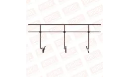 Ограждение кровельное BORGE H-120см, 3м, для черепичной кровли, коричневый шоколад (RAL 8017) купить в краснодаре