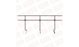 Ограждение кровельное BORGE H-120см, 3м, для кровли из металлочерепицы, коричневый шоколад (RAL 8017) купить в краснодаре