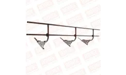 Ограждение кровельное BORGE H-60см, 3м, для композитной черепицы, коричневый шоколад (RAL 8017) купить в краснодаре