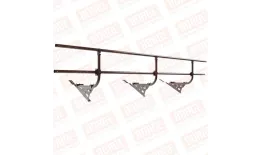 Ограждение кровельное BORGE H-60см, 3м, для черепичной кровли, коричневый шоколад (RAL 8017) купить в краснодаре