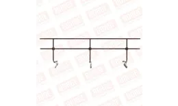 Ограждение кровельное BORGE H-90см, 3м, для фальцевой кровли, коричневый шоколад (RAL 8017) купить в краснодаре