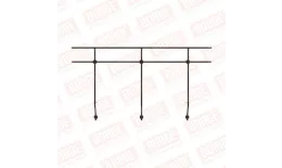 Ограждение парапетное BORGE H-120см, 3м, коричневый шоколад (RAL 8017) купить в краснодаре