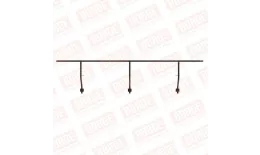 Ограждение парапетное BORGE H-30см, 3м, коричневый шоколад (RAL 8017) купить в краснодаре