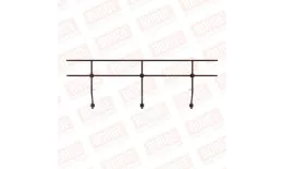 Ограждение парапетное BORGE H-60см, 3м, коричневый шоколад (RAL 8017) купить в краснодаре