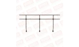 Ограждение парапетное BORGE H-90см, 3м, коричневый шоколад (RAL 8017) купить в краснодаре