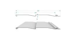 Сайдинг виниловый Docke STANDARD Корабельный брус D4.5D Голубика купить в краснодаре