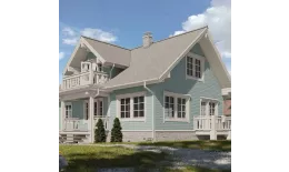 Сайдинг виниловый Docke STANDARD Корабельный брус D4.5D Голубика купить в краснодаре