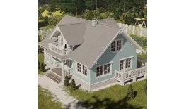 Сайдинг виниловый Docke STANDARD Корабельный брус D4.5D Голубика купить в краснодаре