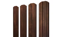 Штакетник Twin фигурный 0,45 Print-Double Premium Cherry Wood Dark F купить в краснодаре