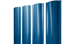 Штакетник Круглый с прямым резом 0,4 PE RAL 5005 сигнальный синий купить в краснодаре