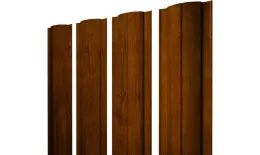 Штакетник Круглый с прямым резом 0,4 Print Premium Golden Wood Intense FTC купить в краснодаре