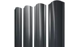 Штакетник Круглый фигурный 0,5 PurLite Matt RAL 7016 антрацитово-серый купить в краснодаре