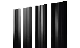 Штакетник М-образный А с прямым резом 0,45 Drap TR RAL 9005 черный купить в краснодаре