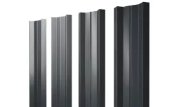 Штакетник М-образный А с прямым резом 0,5 Drap RAL 7016 антрацитово-серый купить в краснодаре