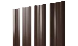 Штакетник М-образный А с прямым резом 0,5 Satin Matt TX RAL 8017 шоколад купить в краснодаре
