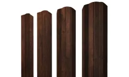 Штакетник М-образный А фигурный 0,45 Print Premium Cherry Wood Dark FTC купить в краснодаре