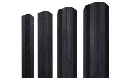 Штакетник М-образный А фигурный 0,45 Print Premium Grey Wood TwinColor купить в краснодаре